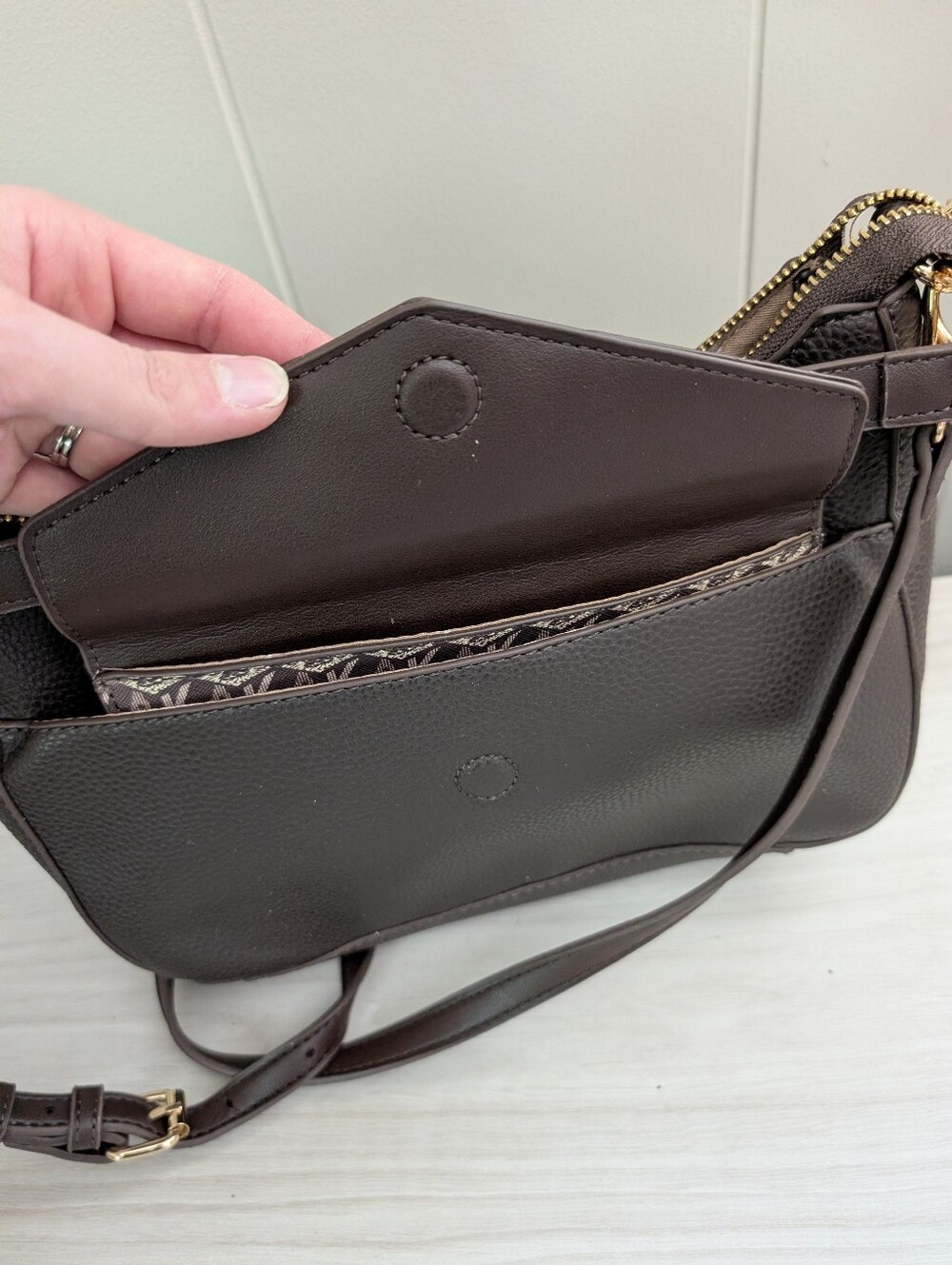 Anne Klein 2-in-1 Convertible Shoulder Bag - Picture 10 of 12